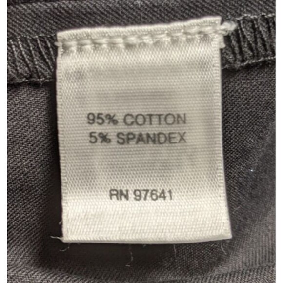 J.JILL Black Cotton Spandex Straight Leg Front Seam Stretch Casual Pants Size 6 - Picture 10 of 11